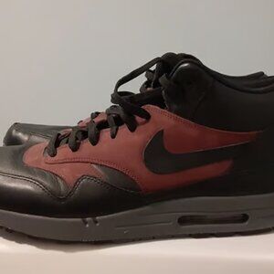 Nike Air Max 1 Sneakerboot - Leather/Suede/Maroon/Black - Size 15